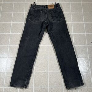 Vintage Levi's 550 Men's 30x32 Black Orange Tab Relaxed Fit Jeans MADE IN USA